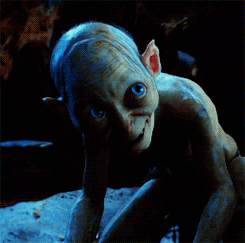 Image result for happy gollum gif